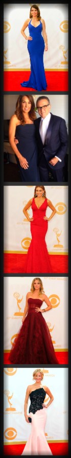 Top to Bottom: Tina Fey, Sofia Vergara, Robin Williams (and wife), Kaley Cuoco, Anna Gunn