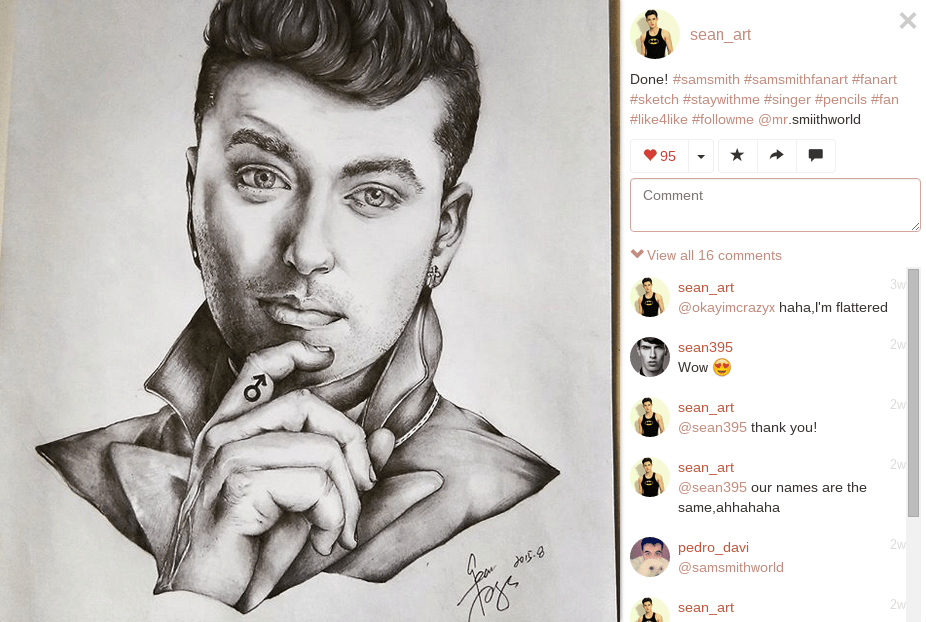 sam smith fan art