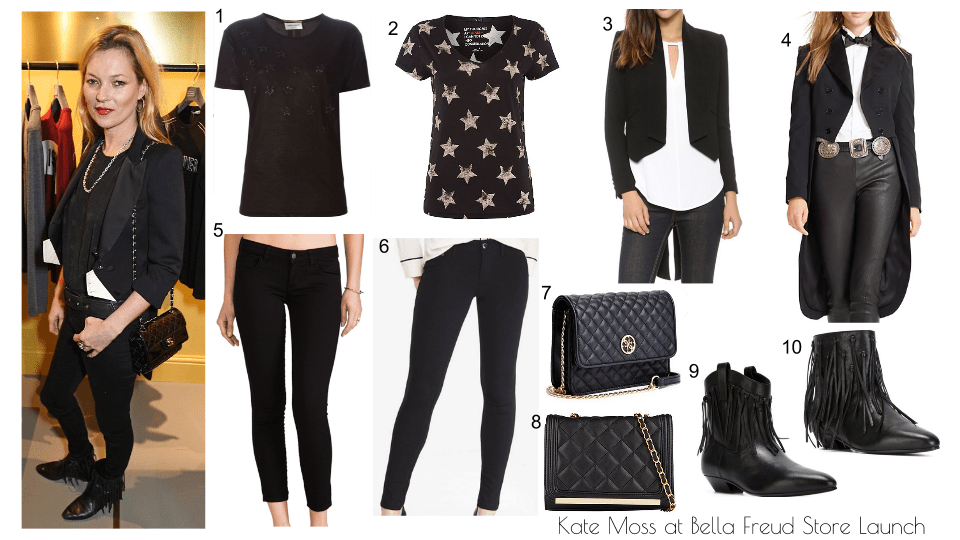 Kate Moss at Bella Freud Store Launch