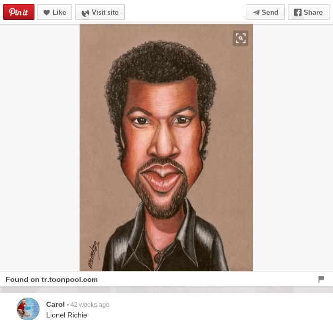 lionel richie caricature