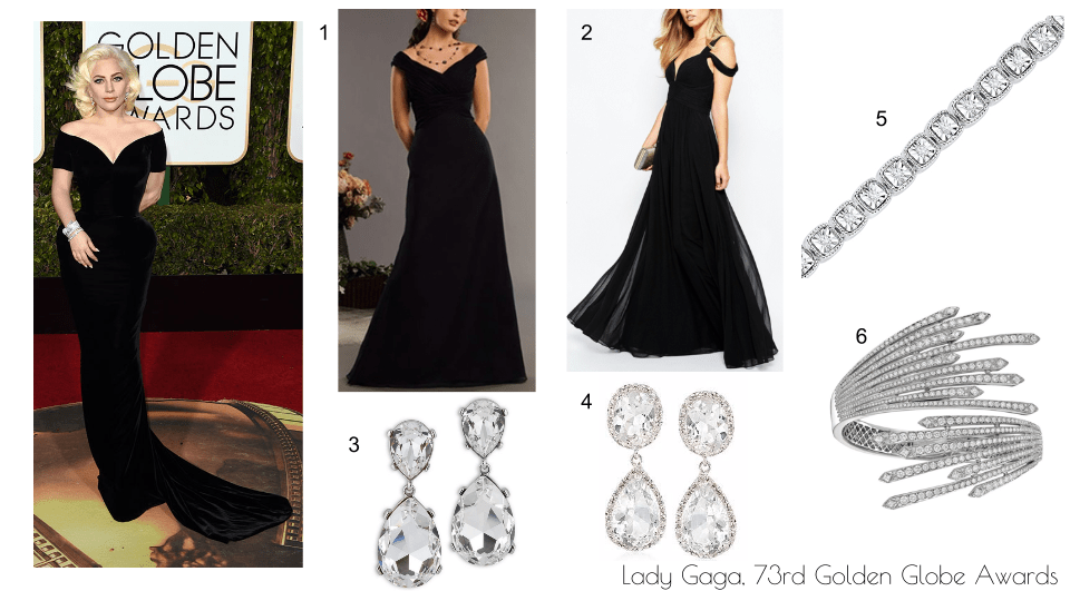 Wardrobe Wednesdays- Lady Gaga 73rd Golden Globes