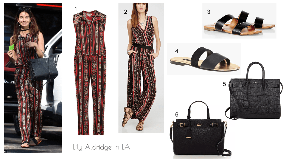 Lily Aldridge in Los Angeles