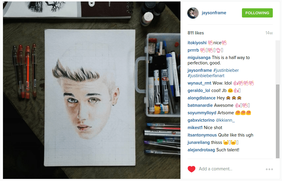 justin bieber fan art