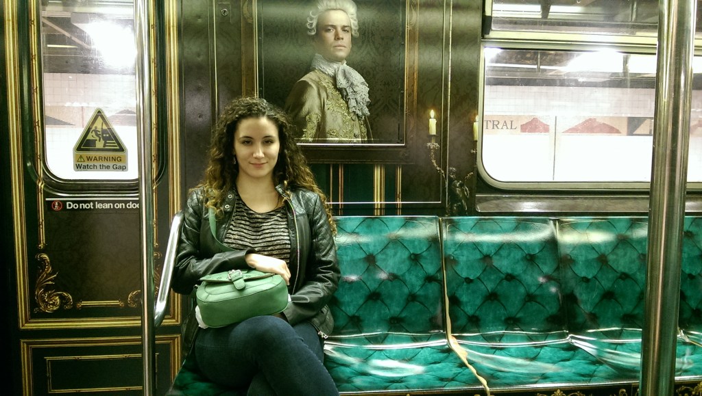 outlander starz nyc subway train