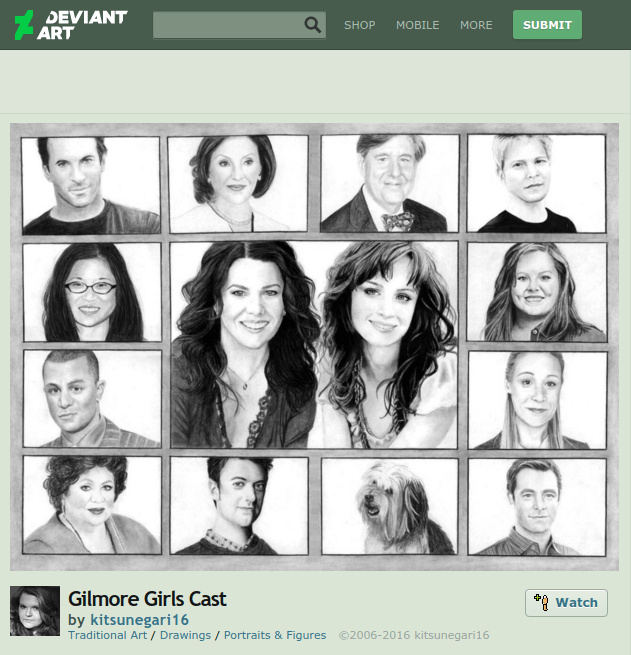 gilmore girls cast fan art