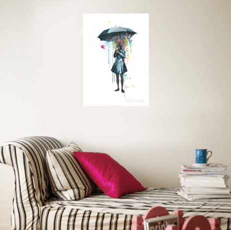 rainy day spring art