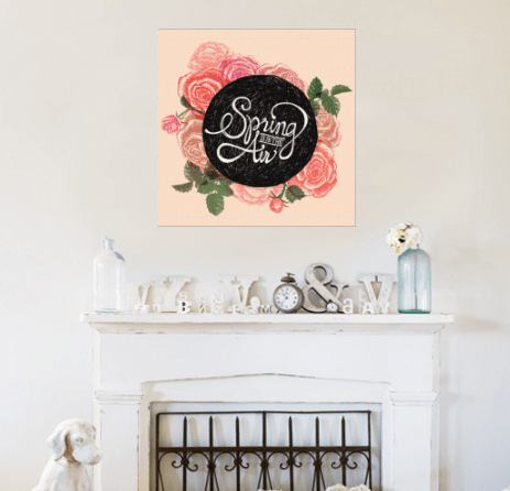 spring is in the air quote poster