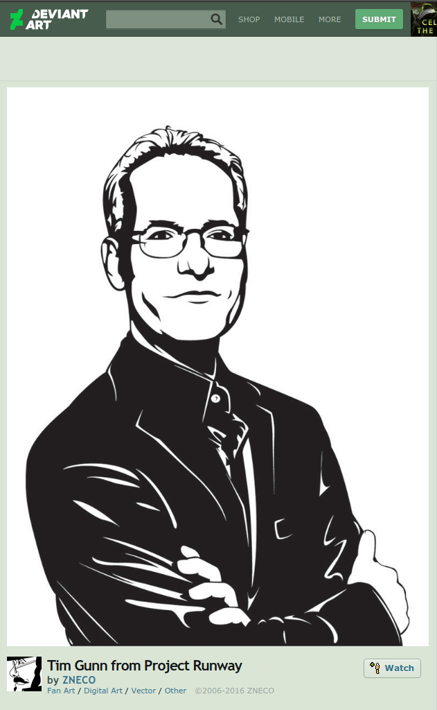 tim gunn fan art