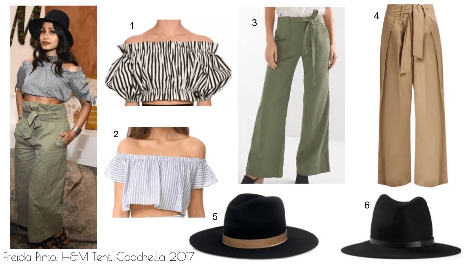 Freida Pinto, H&M Tent, Coachella 2017