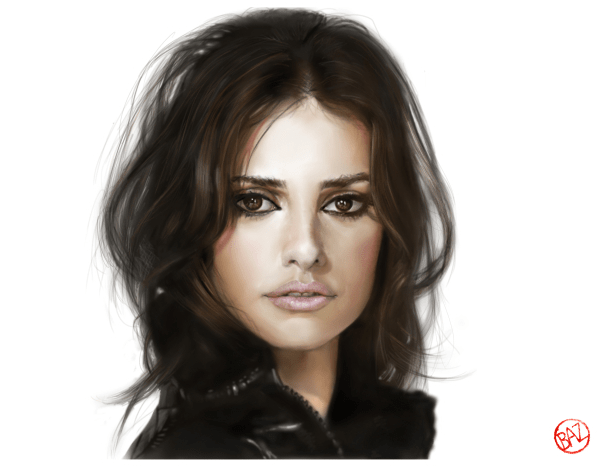 art by baz penelope cruz fan art