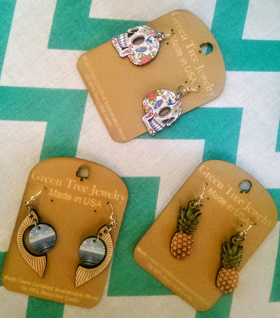 green tree jewelry eco friendly earrings