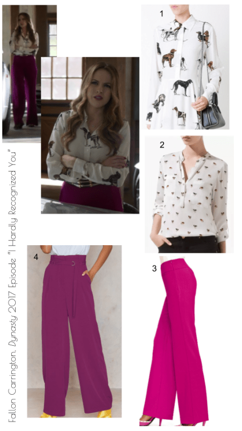 Fallon fashion, Dynasty Premiere episode