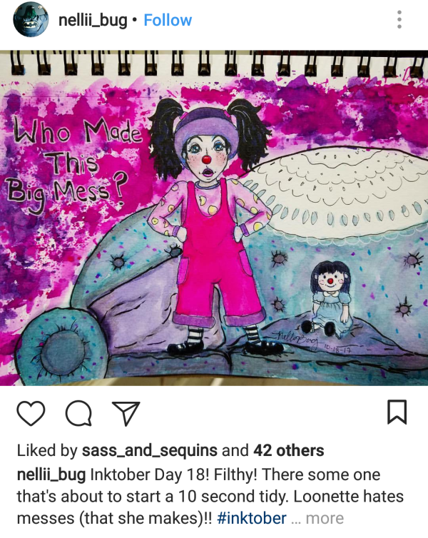 loonette the clown big comfy couch fan art
