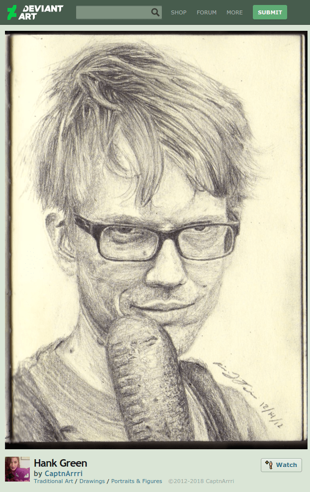 hank green fan art