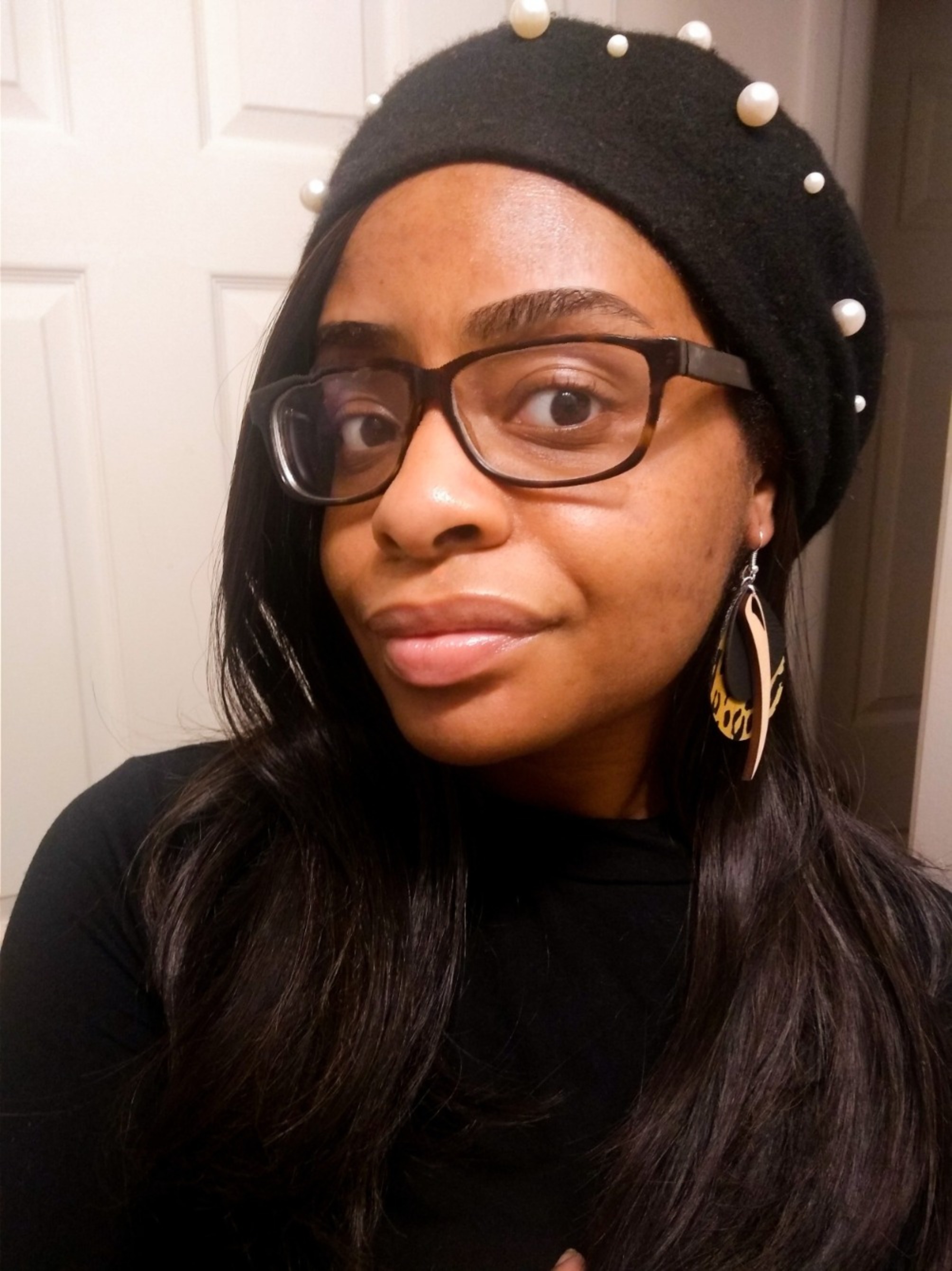 whitl cheetah maple claw earrings