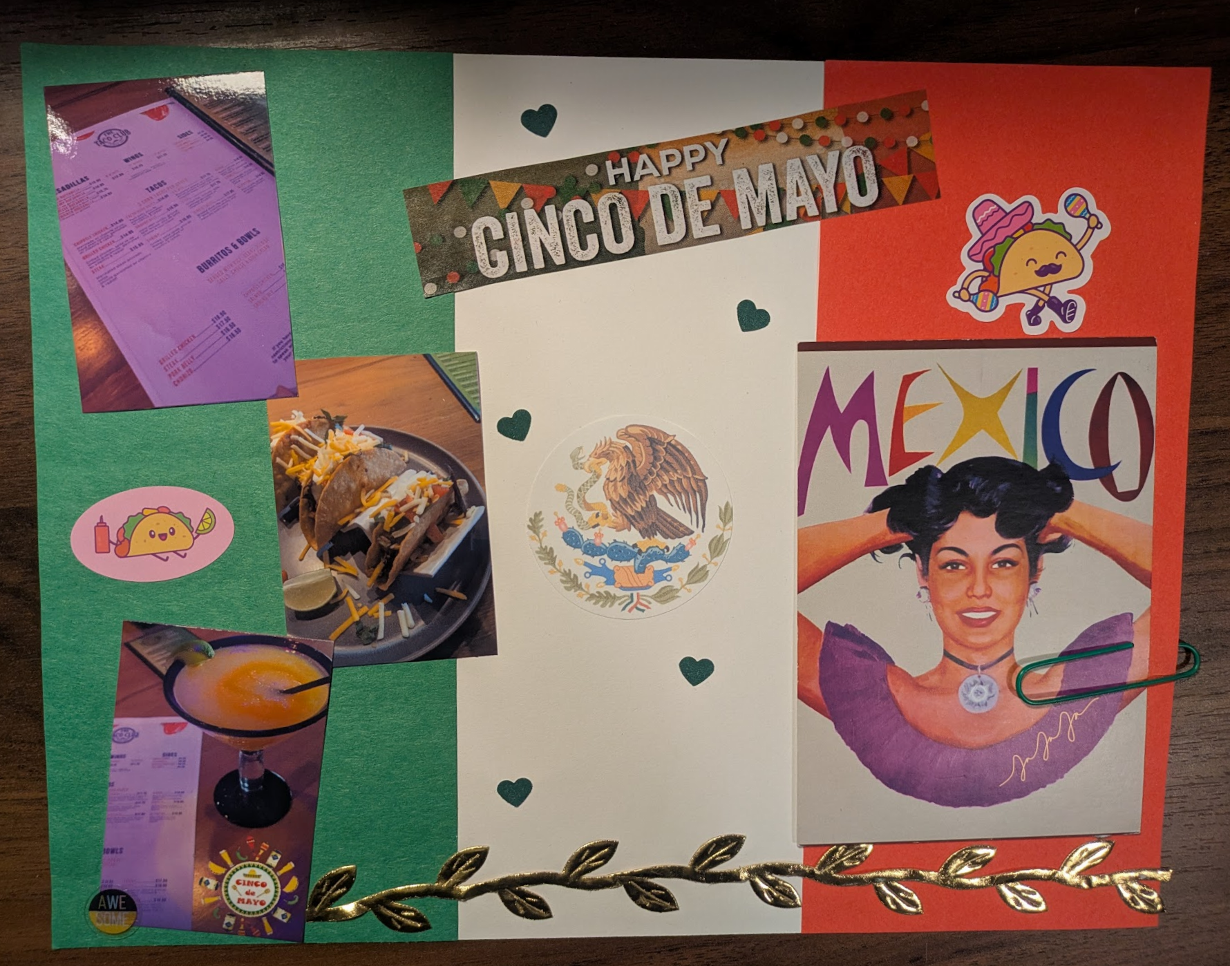 Cinco de Mayo 2026 junk journal page