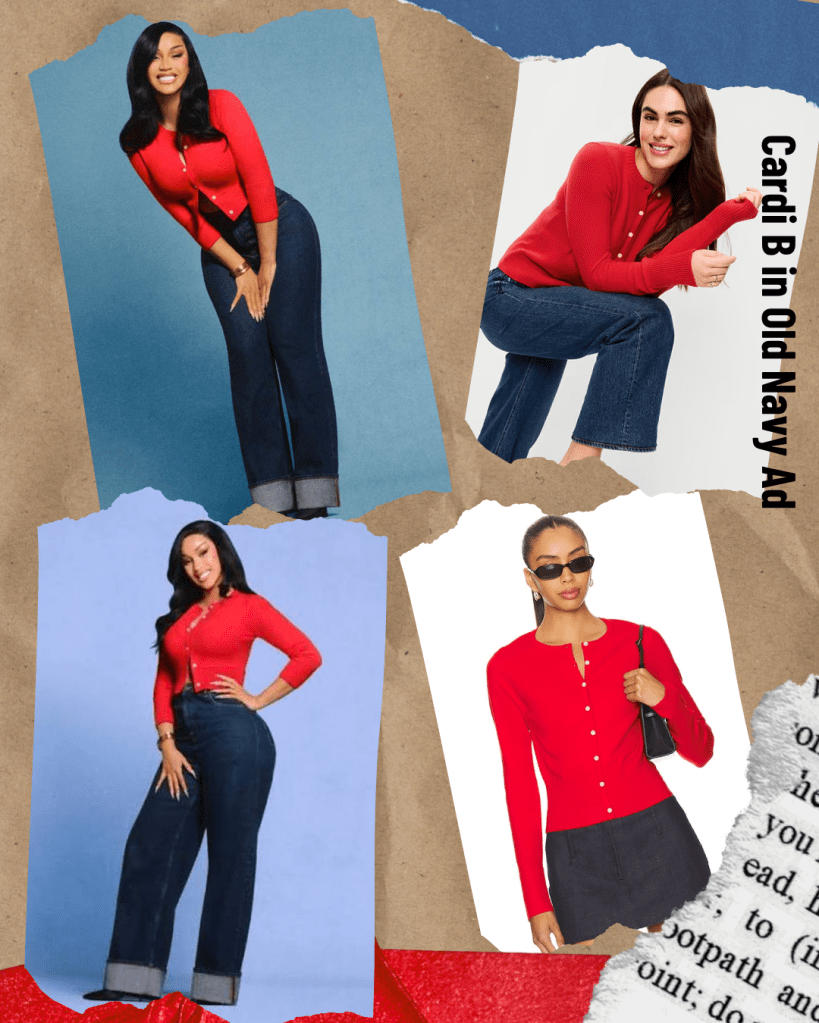 Wardrobe Wednesdays Cardi B in Old Navy Denim Ad